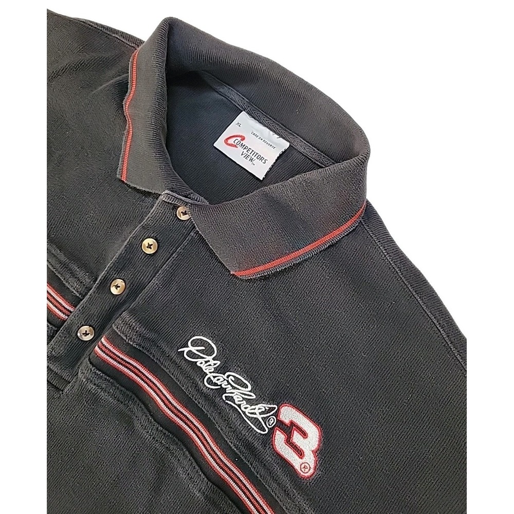 Vintage Dale‎ Earnhardt #3 Competitors View Black Polo Men's XL Shirt